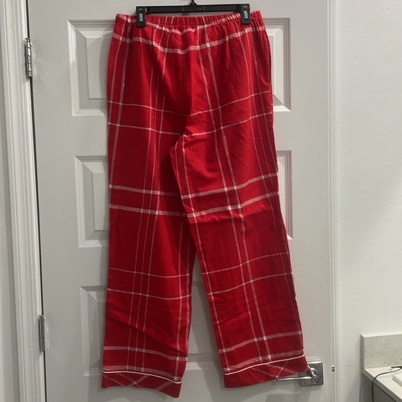 Red Plaid Flannel Pajama Set Intimates & Sleepwear size M never used - Picture 9 of 9